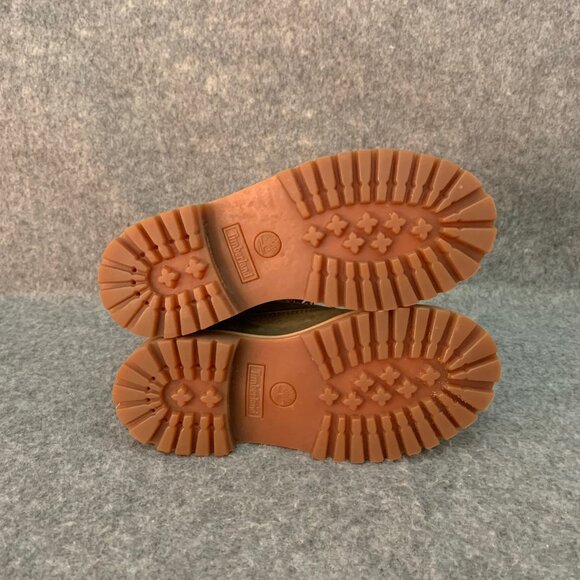 Timberland Green Leather Boys Youth Suede Lace Up Ankle Boots - Picture 10 of 10